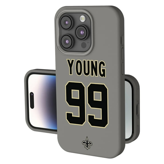 Keyscaper Chase Young Gray New Orleans Saints Ready Soft Touch iPhone Case