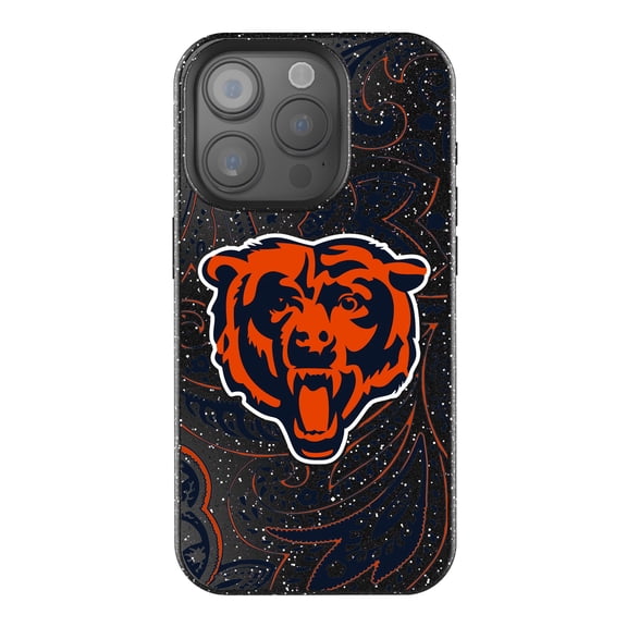 Keyscaper Chicago Bears Paisley Bling iPhone Case