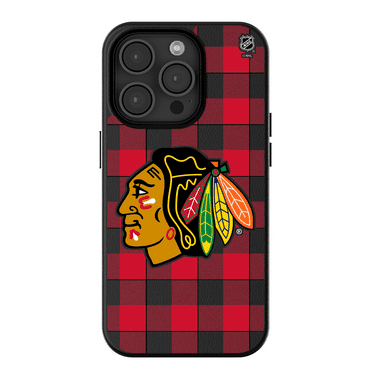 Keyscaper   Chicago Blackhawks Plaid iPhone Magnetic Bump Case