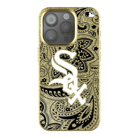 Keyscaper Chicago White Sox Paisley Bling iPhone Case