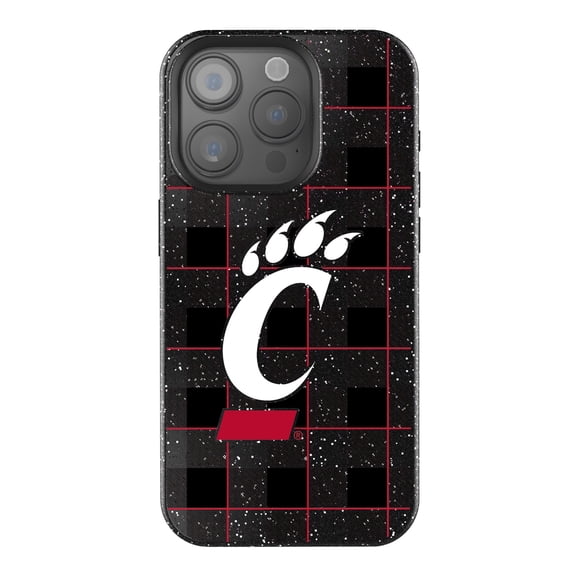 Keyscaper Cincinnati Bearcats Plaid Bling iPhone Case