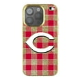 thumbnail image 1 of Keyscaper Cincinnati Reds Plaid Bling iPhone Case, 1 of 1