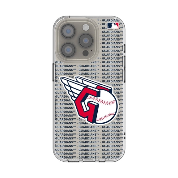 Keyscaper Cleveland Guardians Text Backdrop iPhone Clear Case