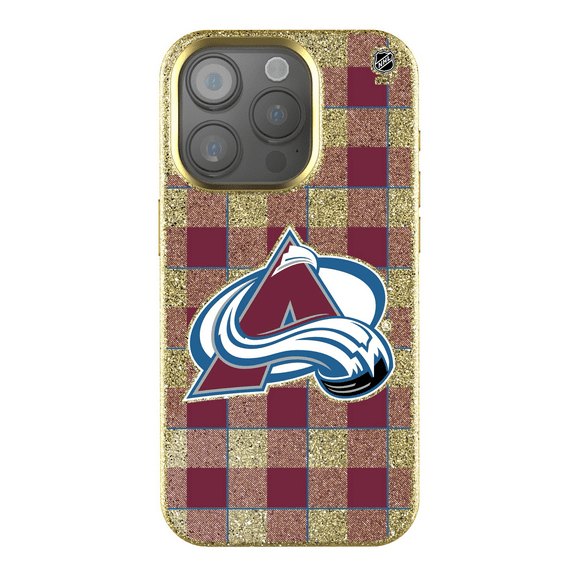 Keyscaper Colorado Avalanche Plaid Bling iPhone Case