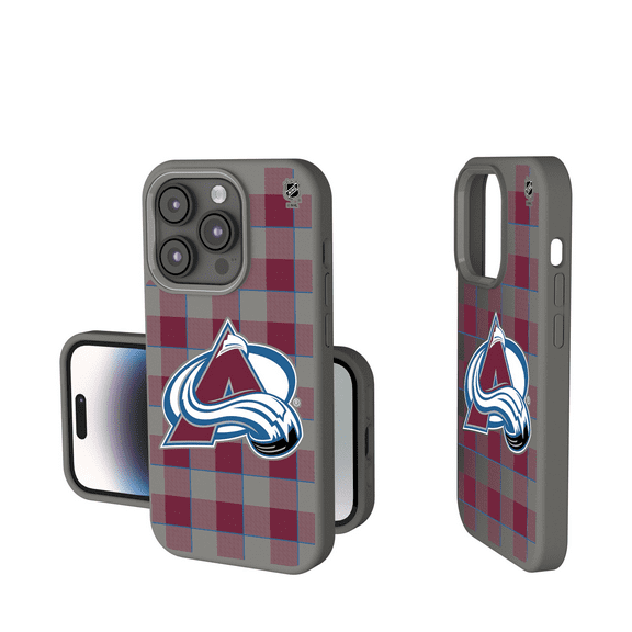 Keyscaper  Colorado Avalanche Plaid Soft Touch iPhone Case
