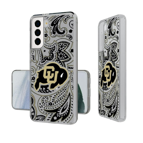 Keyscaper Colorado Buffaloes Paisley Galaxy Clear Case