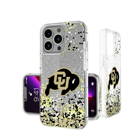 Keyscaper  Colorado Buffaloes iPhone Glitter Case with Confetti Design