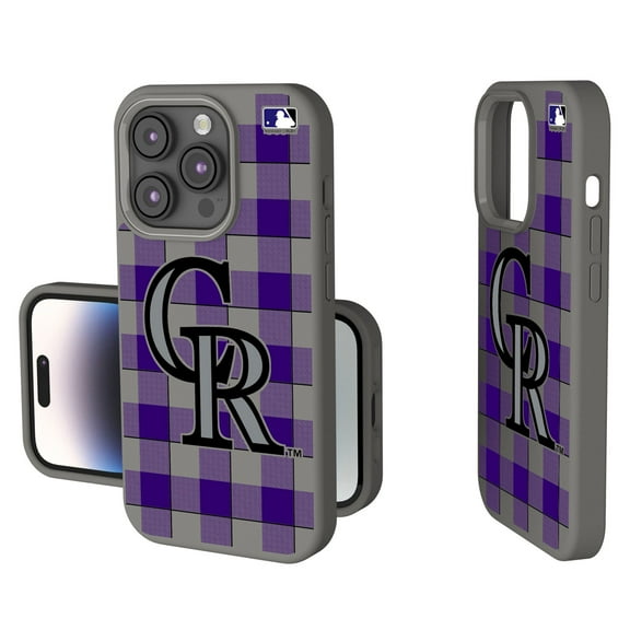 Keyscaper Colorado Rockies Plaid Soft Touch iPhone Case