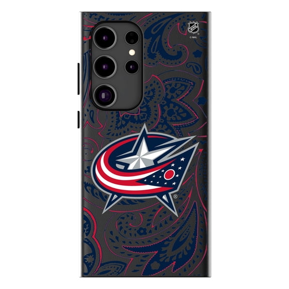 Keyscaper Columbus Blue Jackets Paisley Galaxy Magnetic Bump Case