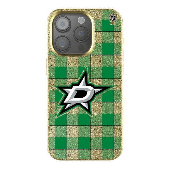 Keyscaper Dallas Stars Plaid Bling iPhone Case