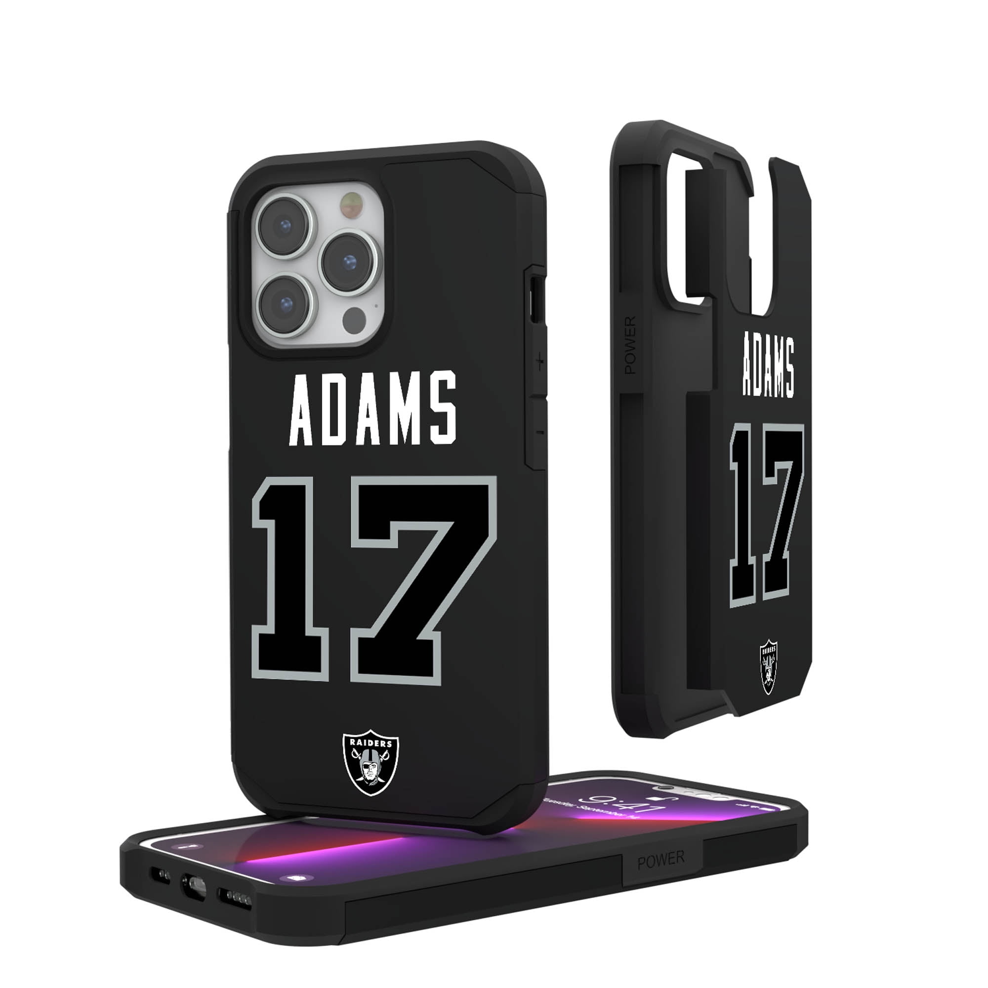 Keyscaper Davante Adams Las Vegas Raiders iPhone Rugged Case