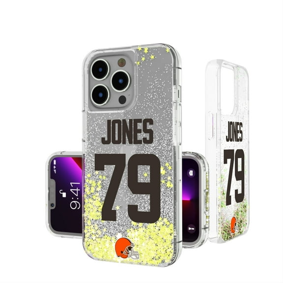Keyscaper Dawand Jones Cleveland Browns iPhone Glitter Phone Case