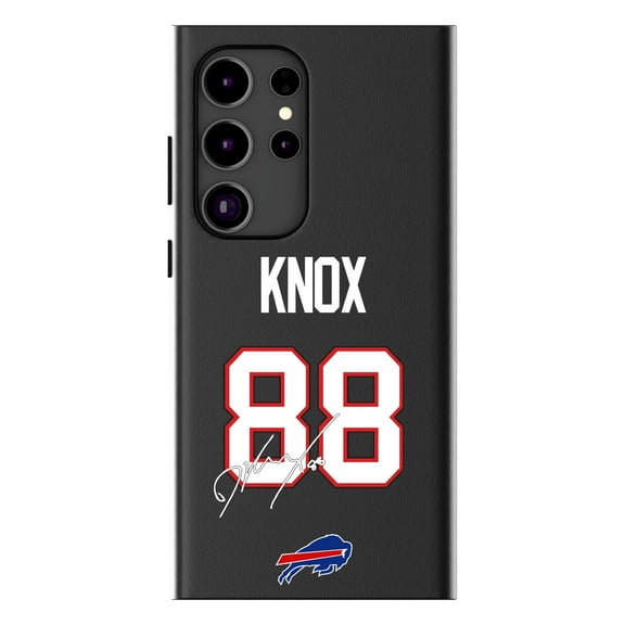 Keyscaper Dawson Knox Black Buffalo Bills Galaxy Magnetic Bump Case