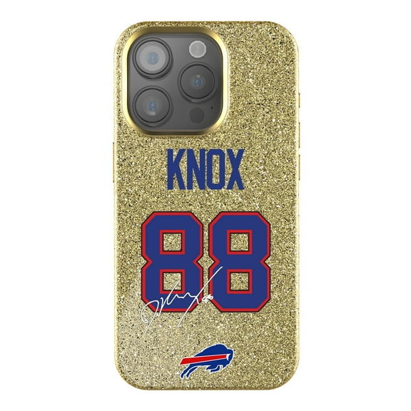 Keyscaper Dawson Knox Gold Buffalo Bills Bling iPhone Case