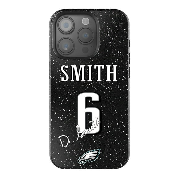 Keyscaper DeVonta Smith Black Philadelphia Eagles Bling iPhone Case