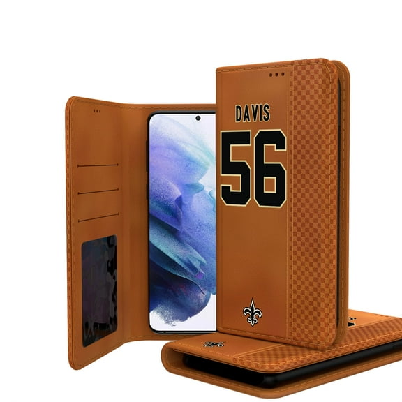 Keyscaper Demario Davis Brown New Orleans Saints Galaxy Folio Case