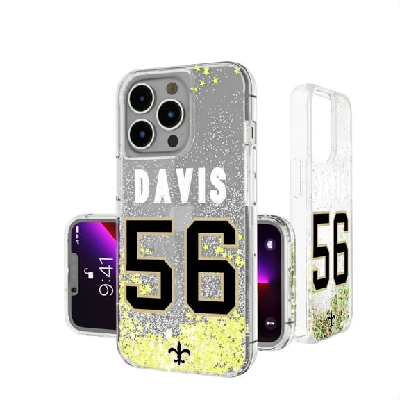 Keyscaper Demario Davis New Orleans Saints iPhone Glitter Phone Case