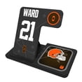 thumbnail image 1 of Keyscaper Denzel Ward Cleveland Browns Ready 3-in-1 Charging Station, 1 of 5