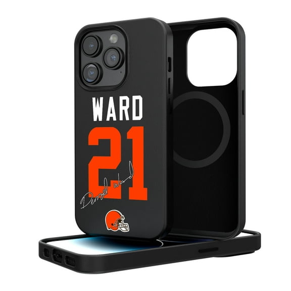 Keyscaper Denzel Ward Cleveland Browns iPhone Magnetic Bump Case