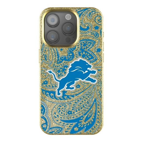 Keyscaper Detroit Lions Paisley Bling iPhone Case
