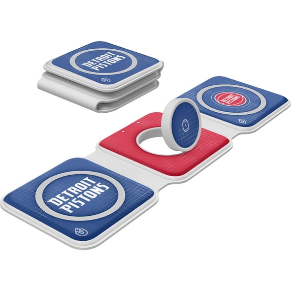 Keyscaper Detroit Pistons 3-in-1 Foldable Charger
