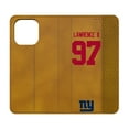 thumbnail image 1 of Keyscaper Dexter Lawrence II Brown New York Giants Folio iPhone Case, 1 of 7