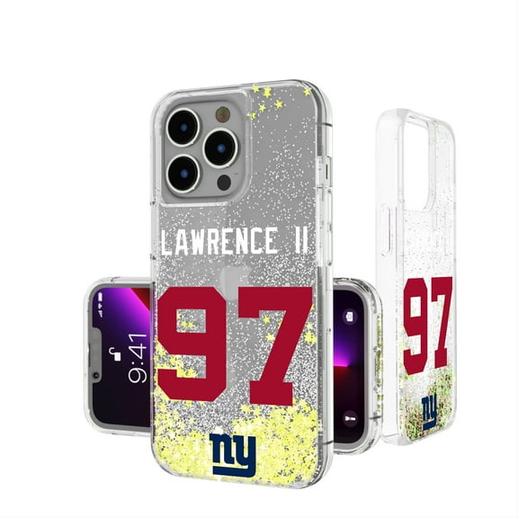 Keyscaper Dexter Lawrence II New York Giants iPhone Glitter Phone Case