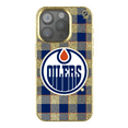 thumbnail image 1 of Keyscaper  Edmonton Oilers Plaid Bling iPhone Case, 1 of 1