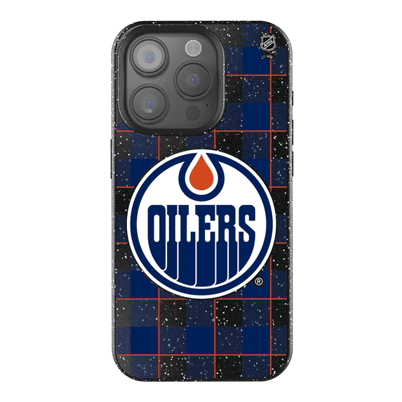 Keyscaper Edmonton Oilers Plaid Bling iPhone Case