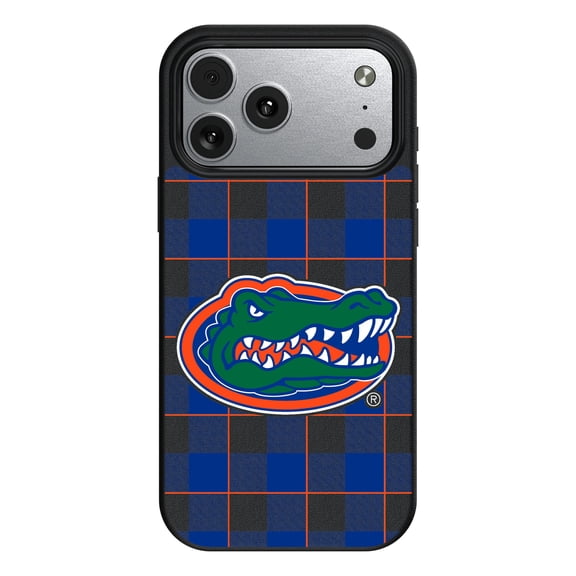Keyscaper Florida Gators Plaid Magnetic Bump iPhone Case