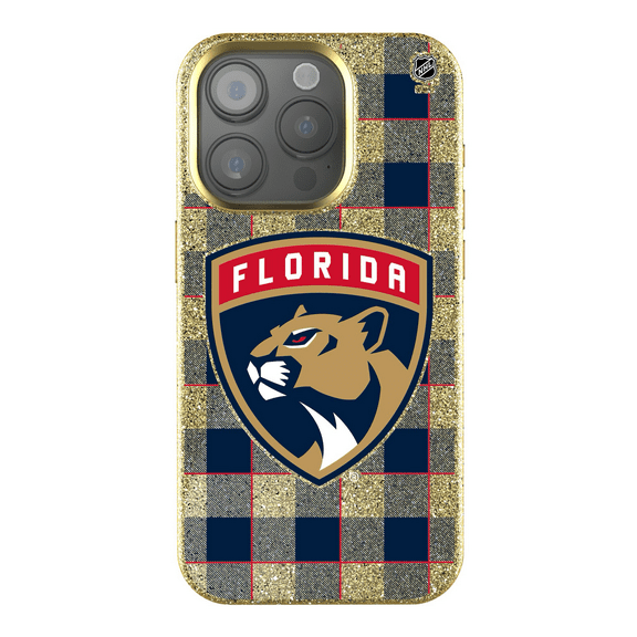 Keyscaper  Florida Panthers Plaid Bling iPhone Case