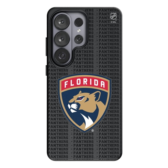 Keyscaper Florida Panthers Text Backdrop Galaxy Magnetic Bump Case