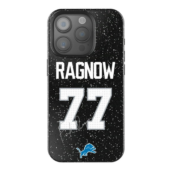 Keyscaper Frank Ragnow Black Detroit Lions Bling iPhone Case