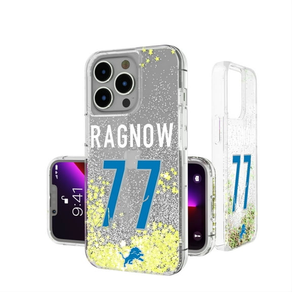 Keyscaper Frank Ragnow Detroit Lions iPhone Glitter Phone Case