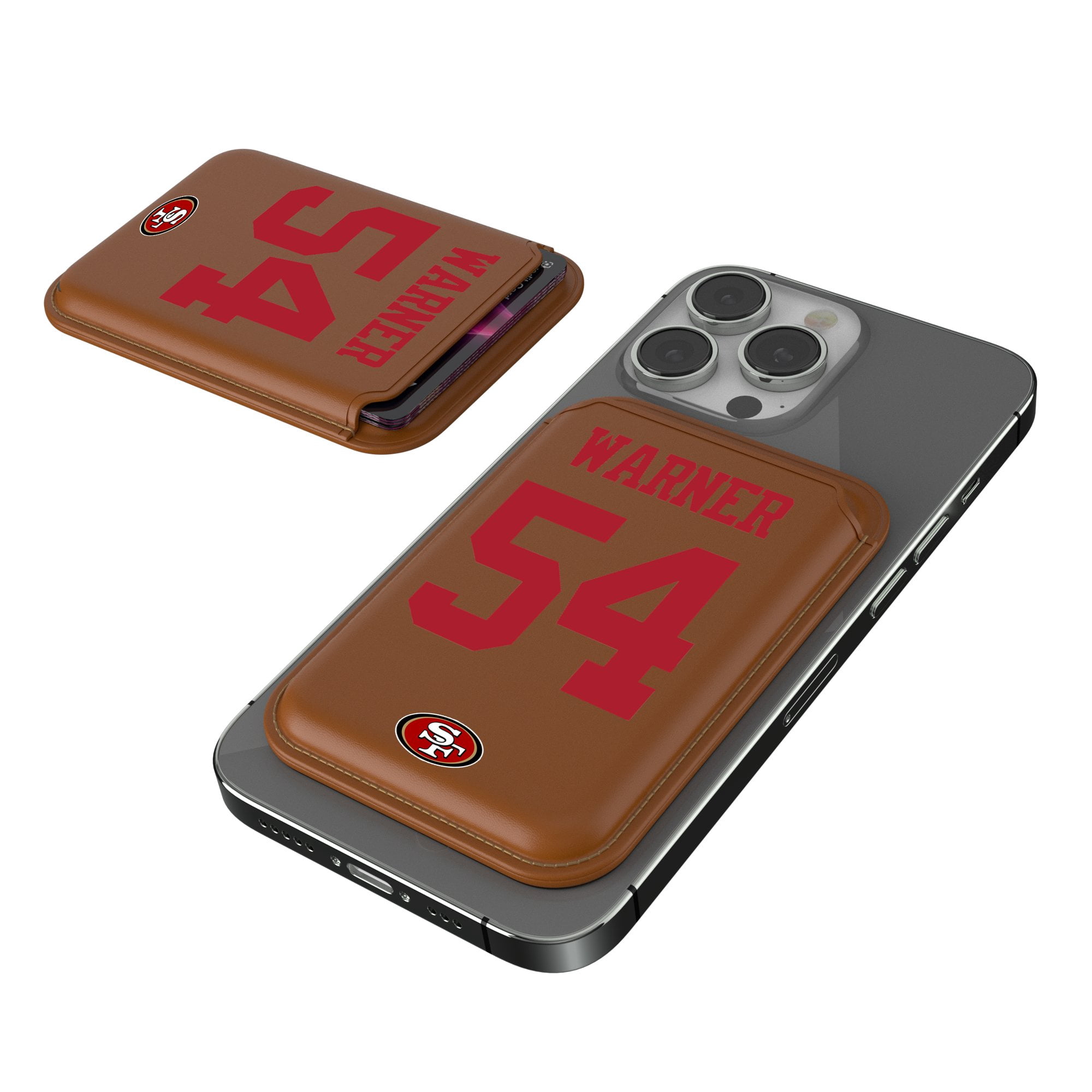 Keyscaper Brock Purdy 49ers Magnetic Credit Card Wallet – Attaches To Phone, Officially Licensed