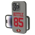thumbnail image 1 of Keyscaper George Kittle Gray San Francisco 49ers Ready Soft Touch iPhone Case, 1 of 7