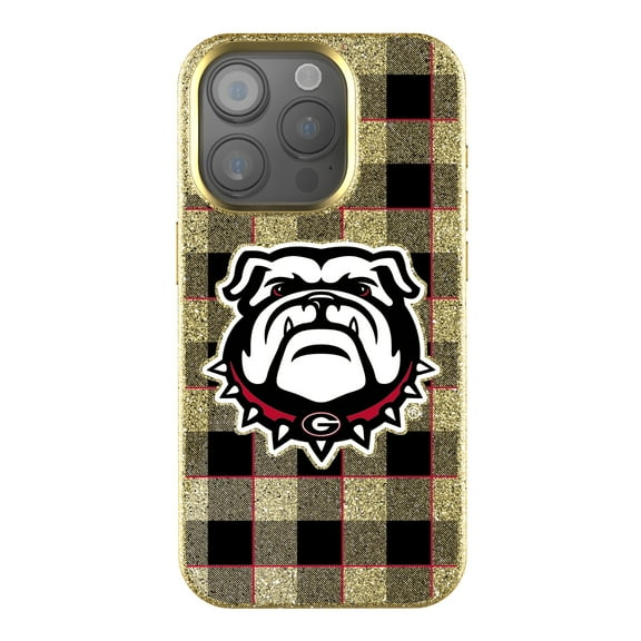 Keyscaper Georgia Bulldogs Plaid Bling iPhone Case