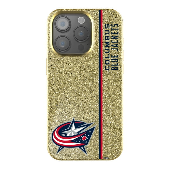 Keyscaper Gold Columbus Blue Jackets Sidebar Bling iPhone Case