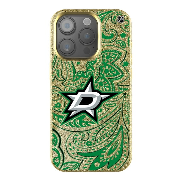Keyscaper Gold Dallas Stars Paisley Bling iPhone Case