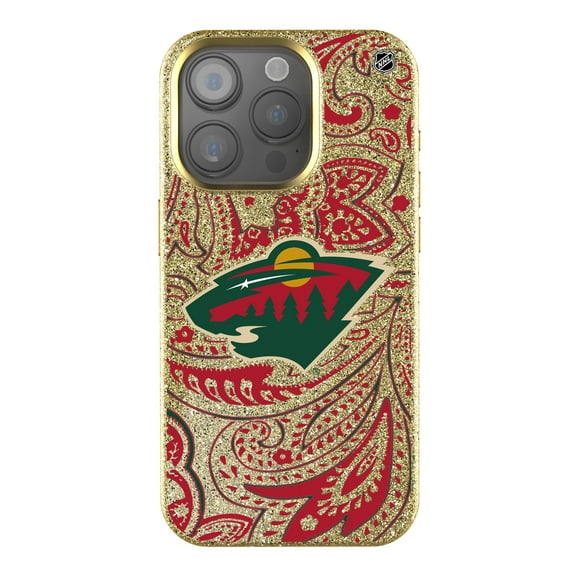 Keyscaper Gold Minnesota Wild Paisley Bling iPhone Case