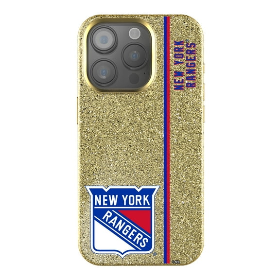 Keyscaper Gold New York Rangers Sidebar Bling iPhone Case