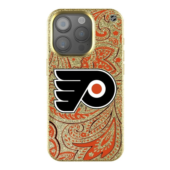 Keyscaper Gold Philadelphia Flyers Paisley Bling iPhone Case