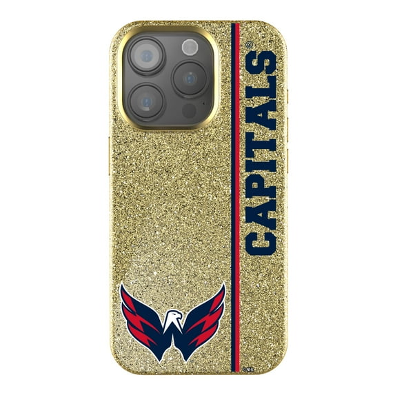 Keyscaper Gold Washington Capitals Sidebar Bling iPhone Case