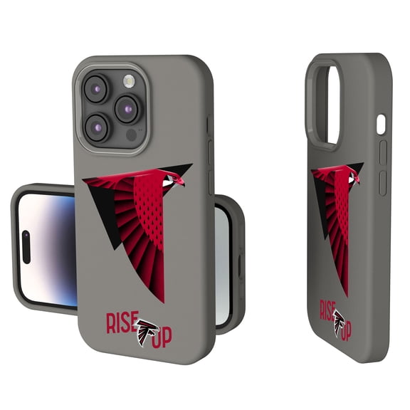 Keyscaper Gray Atlanta Falcons 2024 Illustrated Limited Edition Soft Touch iPhone Case