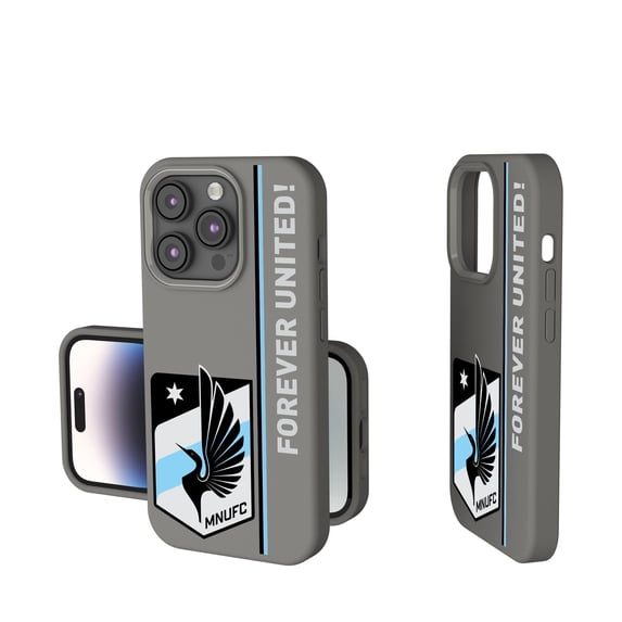 Keyscaper Gray Minnesota United FC Sidebar Soft Touch iPhone Case
