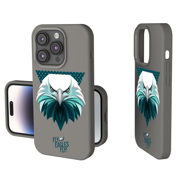 Keyscaper Gray Philadelphia Eagles 2024 Illustrated Limited Edition Soft Touch iPhone Case
