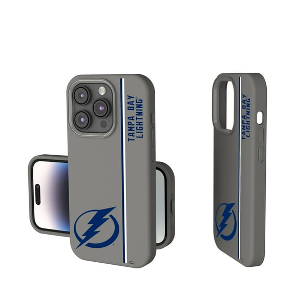 Keyscaper Gray Tampa Bay Lightning Sidebar Soft Touch iPhone Case