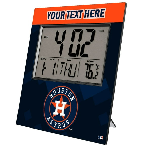 Keyscaper Houston Astros Personalized Digital Desk Clock