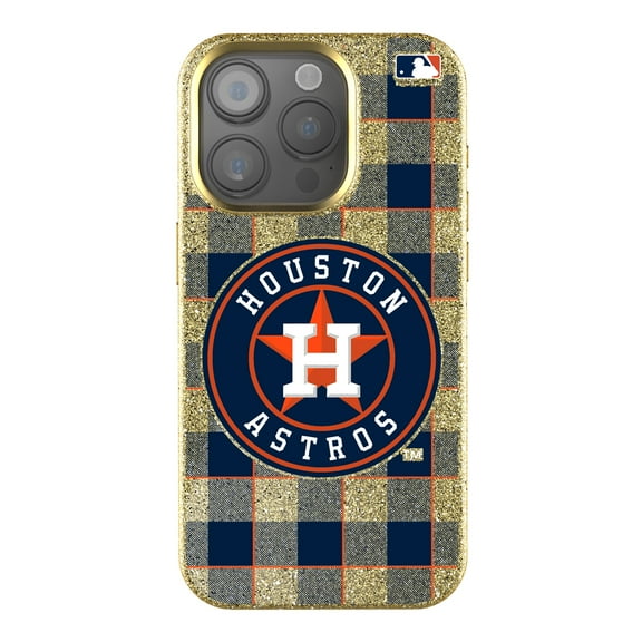 Keyscaper Houston Astros Plaid Bling iPhone Case