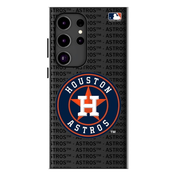 Keyscaper Houston Astros Text Backdrop Galaxy Magnetic Bump Case